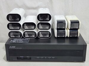 [ジャンク] 三菱 MITSUBISHI NVR 8TB(4TBx2台) NR-5080 1台 + カメラ NC-7000 8台 + カメラ NC-3000 HDDフォーマット済み (1)
