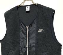 NIKE NSW SPE+ SHERPA VEST（S）黒 ナイキ シェルパ ボア フリース ベスト_画像3