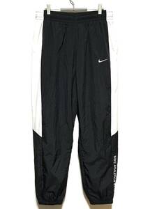 【美品】NIKE NSW CF CB I2SP Woven Pants（XL）黒 ナイキ ウーブン トラック パンツ ナイロン ロンパン ジョガー 裏メッシュ