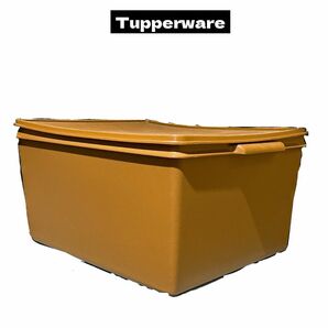【Tupperware】ディープスーパーケース　ブラウン（中古）