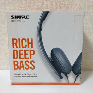 【未開封品】SHURE　SRH145　ポータブルヘッドホン　RICH DEEP BASS　ヘッドホン　超軽量　折り畳み式　オーディオ機器　音楽　SRH145-A