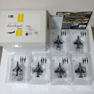 【未組立】1/144 ブルーエンジェルス BlueAngels 1974 A-4F 彩色済みモデル 限定セット CRJW0017 6機セット アクロバット飛行隊 プラモデル