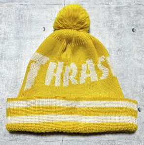 00s Y2K スラッシャー ボンボン付き ニット帽 ニットキャップ ビーニー　　ワッチ THRASHER スケーター スケート 00年代 玉9006