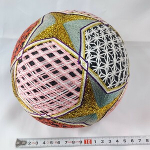 ★柳川　毬　手毬★さげもん★オブジェ1個★ハンドメイド★昭和レトロ★す★