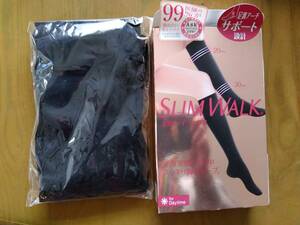 【新品未使用】SLIM WALK M-L 美脚ハイソックス　for Daytime （開封済み）