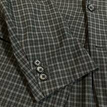 トゥモローランド セットアップ ブラックグレーチェック アンコン ストレッチ テーラードジャケット スーツ パンツ カジュアル_画像2