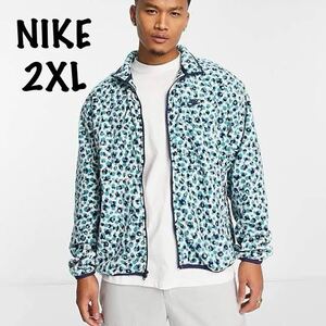 2XL 新品 NIKE ナイキ メンズ フリース フリースジャケット フルジップ クラブ ドット NIKE M CLUB+PLR JKT DOT 定価9350円 青