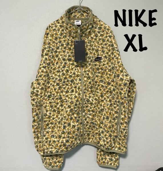 XL新品 NIKE ナイキ メンズ フリース フリースジャケット フルジップ クラブ ドット NIKE M CLUB+PLR JKT DOT 定価9350円