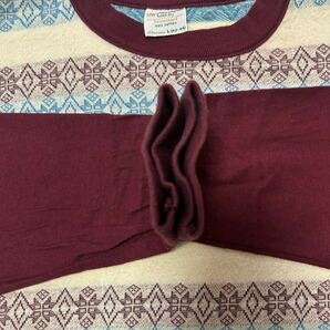 60s 70s JCPenny ジャガード カットソー ビンテージ アメリカ製 アメリカ シャツ ロンT タウンクラフト TOWN CRAFT 柄 tシャツ スウェットの画像5