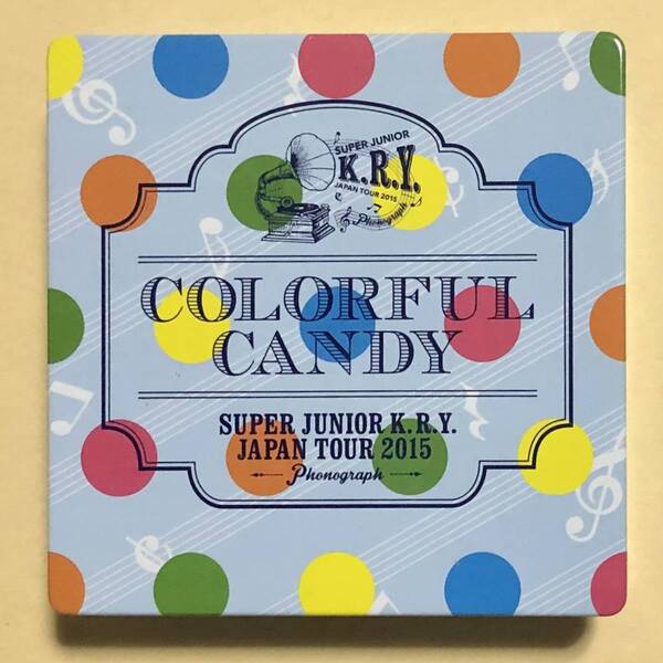 SUPER JUNIOR KRY コンサート カラフルキャンディ 缶ケース トレカ イェソン リョウク キュヒョン YESUNG RYEOWOOK KYUHYUN photocard