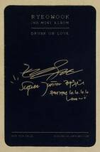 SUPER JUNIOR リョウク RYEOWOOK ソロ アルバム DRUNK ON LOVE 韓国盤 トレカ_画像2