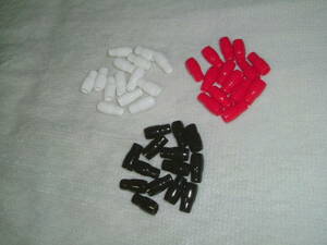  unused terminal cap red 14 piece black 14 piece white 14 piece 