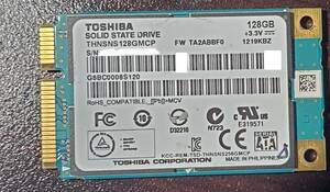 TOSHIBA THNSNS128GMCP mSATA SSD SOLID STATE DRIVE 128GB ジャンク