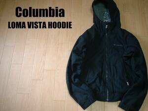 Columbiaロマビスタフーディ美品S黒ブラック正規コロンビアPM3753キャンバスxフリースフーデッドジャケットLOMA VISTA HOODIE