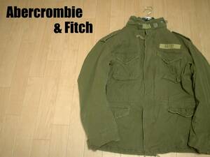 Abercrombie & Fitch着脱ボアライナーM-65フィールドジャケット肉厚ヘビーアウターS(JPN-M〜L程)正規アバクロンビー&フィッチADIRONDACK