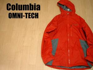 Columbia OMNI-HEAT OMNI-TECHハイテクマウンテンパーカー海外S(JPN-M程)正規コロンビアXM1172オムニヒートフーデッドジャケット赤レッド