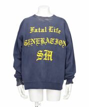 SAINT MICHAEL CRW SWEAT FATAL LIFE NAVY XLサイズ　スウェット 新品未使用品_画像6