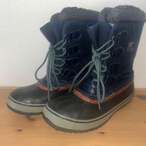 ◆オススメ◆SOREL 1964 パック ナイロン Collegiate Navy/Grillスノーブーツ サイズ25.0