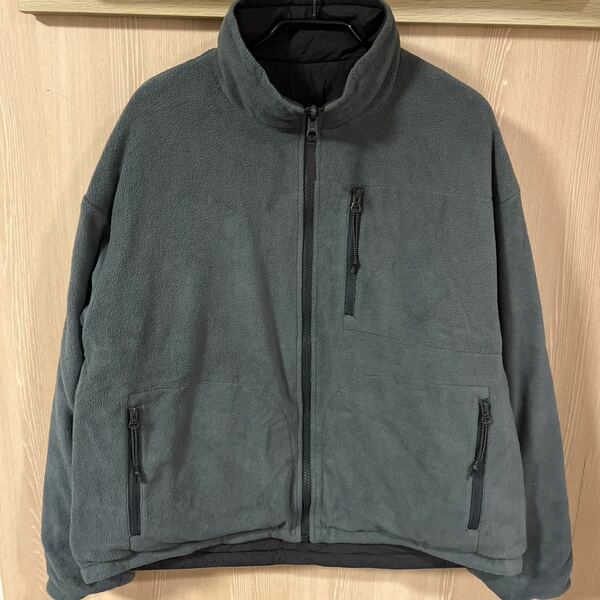 ◆極美品◆EVCON TAION DOWN REVERSIBLE BLOUSON (CHARCOAL) 233-91401 サイズ3 定価39600円税込