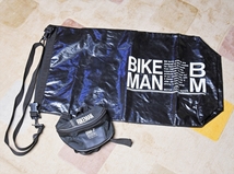 ☆★JTC BIKE MAN ツーリング用 防水シートバッグ＆ウエストポーチ BM-7 ブラック 黒★☆_画像1