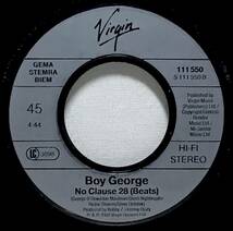 【西独7】 BOY GEORGE (CULTURE CLUB) NO CLAUSE 28 1988 西ドイツ盤 7インチレコード EP 45 MICHAEL JACKSON WANNA BE STARTIN SOMETHIN_画像5