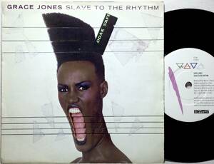 【英7】 GRACE JONES グレース・ジョーンズ SLAVE TO THE RHYTHM / ANNIHILATED RHYTHM / 1985 UK盤 7インチシングルレコード EP 45 試聴済