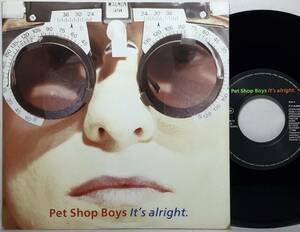 【欧7】 PET SHOP BOYS / IT'S ALRIGHT / ONE OF THE CROWD / YOUR FUNNY UNCLE / 1989 EEC盤 7インチシングルレコード EP 45 試聴済