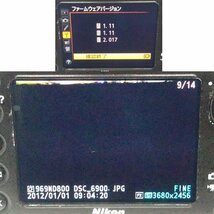 ☆ニコン/Nikon デジタル一眼レフカメラ D800 （ボディのみ） 【バッテリー無し】【ジャンク品】No.2_画像8