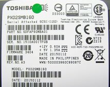 ■5個入荷 TOSHIBA/東芝 1.6TB SAS SSD 2.5インチ PX02SMB160 送料370円_画像4