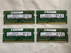 ★SAMSUNG　★4GB　1R×8　PC3L-12800S-11-13-B4　4枚　計16GB