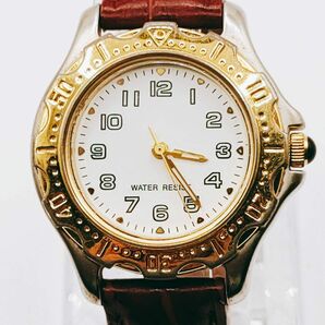 #33 NOEVIR ノエビア 腕時計 アナログ 3針 白文字盤 ゴールド基調 時計 とけい トケイ アクセサリーヴィンテージ