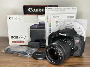 Y176 【元箱・説明書・付属品付き】 キャノン Canon EOS Kiss X8i EF-S 18-55mm F3.5-5.6 IS STM レンズキット デジタル一眼レフカメラ 