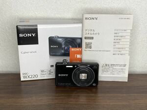 Y198 【元箱・説明書付】ソニー SONY サイバーショット Cyber-shot DSC-WX220 Wi-Fi コンデジ digital still camera