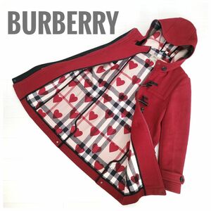 最終価格 激レア バーバリー メガチェック ノバチェック ハート ダッフルコート BURBERRY LONDON コート ウール