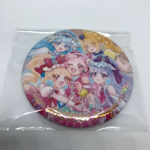 プリキュアオールスターズ　ビスケット　20th anniversary BIG 缶バッジ　HUGっと!プリキュア キュアエール アンジュ エトワール マシェリ 