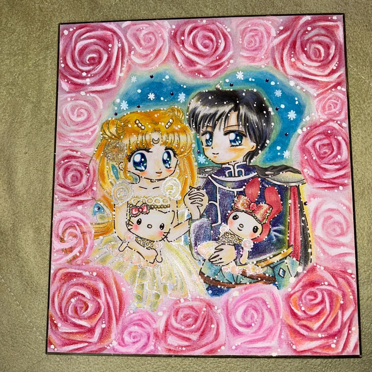 Sailor Moon Doujin Hand-drawn Illustration Endymion & Princess Serenity Part 2, comics, anime goods, hand drawn illustration