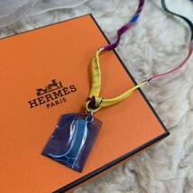 ☆新品☆HERMES トゥールビヨン シルクネックレス ブレス ブーツチャーム_画像2