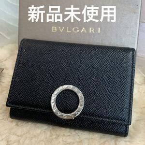 ☆未使用品☆BVLGARI ロゴクリップ 名刺入れ カードケース ブラック