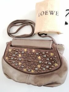 LOEWE　ロエベ　レザー　ビジュー　2WAY　ショルダーバッグ