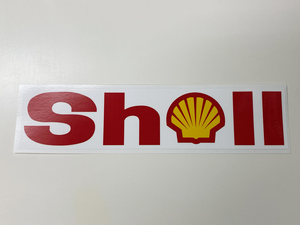 Shell 横長大 ステッカー / シェル 当時 グラチャン ハコスカ ケンメリ 族車