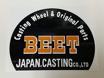 BEET 半円オレンジ文字 ステッカー / ビート レーシングチーム 当時 Z1 Z2 CBX 400F FX GS_画像1