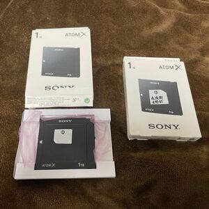 sony atomx ssdmini 1tb2枚 起動回数4回品と未開封品　Shogun