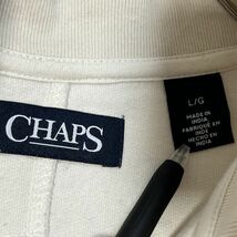 chaps　スウェット　ハーフボタン　ボーダー　白ホワイト　チャップス　２G 古着　入手困難　激レアデザイン　希少 人気_画像10