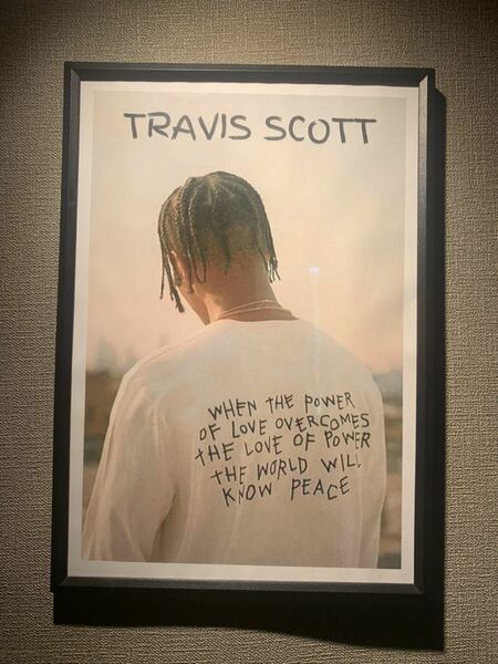 TRAVIS SCOTT トラビススコット A4 ポスター 額付き 送料込み supreme