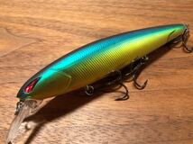 Y★美品★NORIES ノリーズ LAYDOWN MINNOW MID 110F レイダウンミノーMID 110F“フローティング”「マットゴールドハス」_画像1