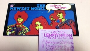 8cmCD The Newest Model(ニューエストモデル) 「Empty Notion(New Version) / こたつ内紛争(New Version)」