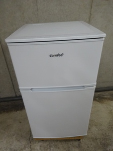 美品　COMFEE コンフィー　ミニ冷蔵庫　90Ｌ　2ドア　右開き　　RCT90WH/E　2023年製 　一人暮らし　単身　引き取り可