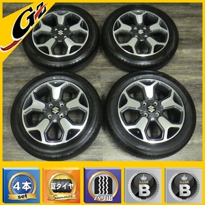 美品 ハスラー 純正 MR52/92S Jスタイル 15x4.5J+45 100-4H ダンロップ EC300+ 165/60R15 2021年 4本セット