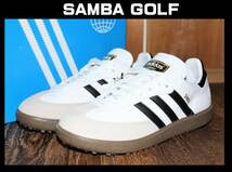 送料無料 即決【未使用】 adidas ★ SAMBA GOLF Limited Edition (23.5cm) ★ アディダス サンバ ゴルフ HP7879 防水_画像1