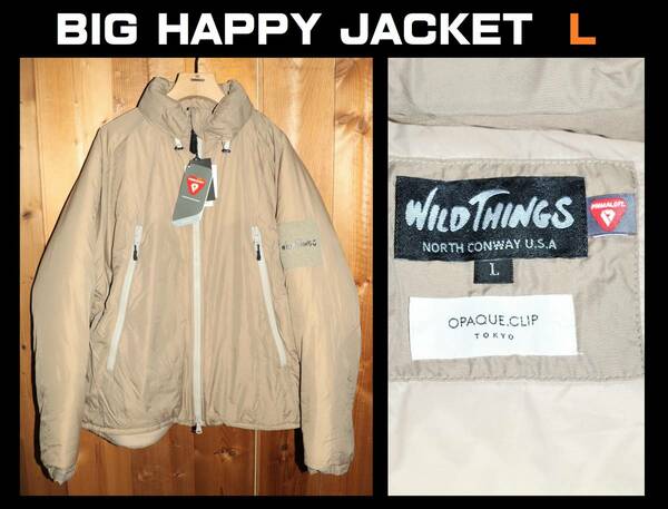 送料無料 特価即決【未使用】 WILDTHINGS ★ 別注 BIG HAPPY JACKET (L) ★ ワイルドシングス ビッグハッピージャケット WT25119SN ②